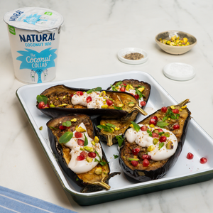 Baked Aubergine with Yog Drizzle