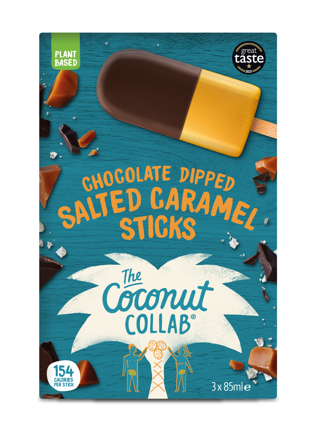 Chocolate Dipped Salted Caramel Sticks